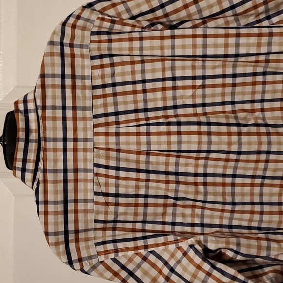 Dockers Plaid Off-White Button Down Men's Long Sleeve - Size Medium - Picture 8 of 8